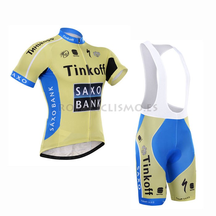 2015 Maillot Saxobank tirantes mangas cortas